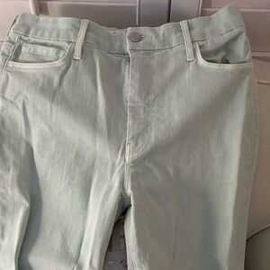 Frank & Eileen Light Green Straight Leg Jeans